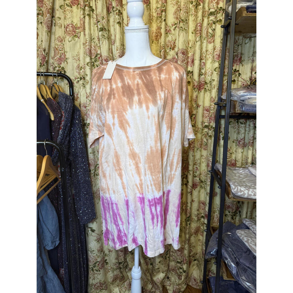 Z Supply Tie-Dye Short Sleeve Dress Small